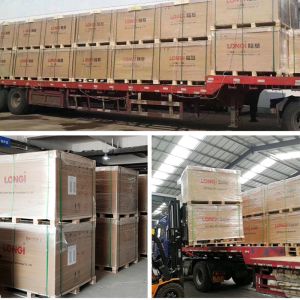 Perc PV Module Mono Solar Cell Panel LONGi LR5-54HPB-410M Hi Mo 5M All Black