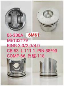 China DM100 13216-1120 3AE1 78MM Piston 1121112310 6M61 ME133179 factory