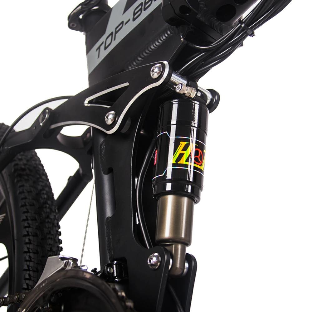 EU STOCK 26 Inch Full Suspension Foldable Electric Bicycle Lithium Battery 36v 12.8ah