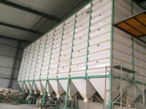 China Fully Enclosed Design Knock Down Wet Silo For Paddy Holding Bin With Galvanized Steel Sheet factory