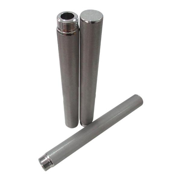 50mm Sintered Candle Filter Element Stainless Steel Oil Filter For Chemical