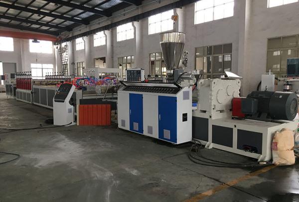 PVC Glazed Tile Sheet Extruder Machine Roof Wall Panel Corrugated Sheet Making