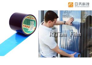 China Window Glass Self Adhesive PE Protective Film 50-60 Mic Thickness Soft Hardness factory