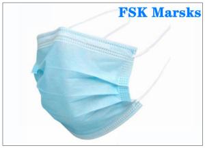 China Disposable Protective Face Mask 3 Ply Medical Mask Non Woven Melt Blown Cloth factory