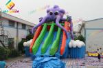 Durable Inflatable Octopus Water Park With Slide / Outdoor Water Play Equipment