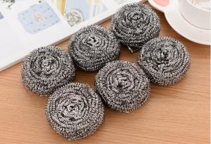 China Anti Mildew 410 Stainless Steel Scouring Ball , More Durable Steel Scrubbing Pads factory