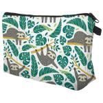 Girls Zipper Closure Polyester Cosmetic Bag For Travel
