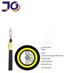 China Good Quality Factory Price 24Core 48Core SM G652D Single-Sheath All-Dielectric ADSS Aerial Fiber Optic Cable factory