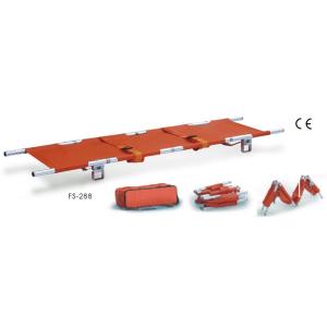 China First Aid Supplies 4 Fold Stretcher, High-Strength Aluminum Alloy And Nylon Mesh factory