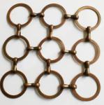 Anodized Surface Gold Metal Ring Mesh / 316 Stainless Steel Wire Ring Mesh
