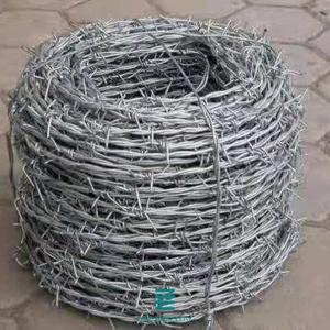 China Barbed Wire Fence Wire Mesh Fence Rolls High Tensile Hot Dipped Galvanized 18-208-15 100m factory