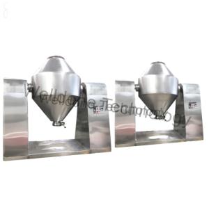 China 100L Double Cone SUS316L Vacuum Rotary Dryer Steam Generator Condenser Food Processing Manufacturing Plants factory