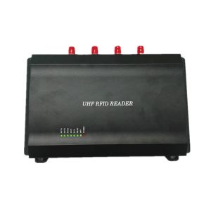 China Radio Frequency 4 Port RFID Reader , Usb Uhf Rfid Reader Range 10m RSSI Support on sale
