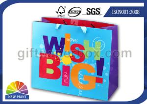 China Custom Made Printing Wrapping Paper Gift Bag with UV Finishing for Party / Event factory