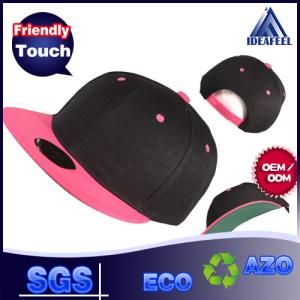 China Anti - Pilling Classic Green Snapback Cap , Cool Flat Bill Snapback Hats For Kids factory