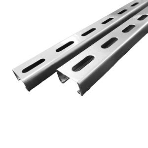 China Customizable Lightweight Aluminium Slotted Channel C Shaped Section factory