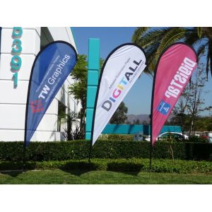 Custom Feather Display Flags And Banners Outside Advertisement Flags