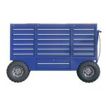 Automotive Tool Cart With Stainless Steel Wheels Garage Storage