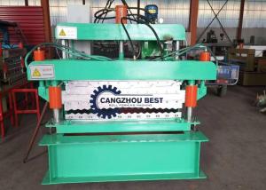 China Fast Metal Roofing Sheet Roll Forming Machine For Corrugated Steel Tile factory