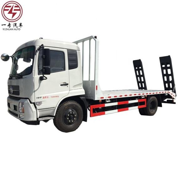 4x2/6x2/6x4/8x4/8x6/4x4/6x6 Dongfeng Flatbed Truck for Excavator Delivery