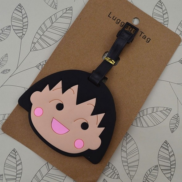 Guangdong factory high quality soft pvc plastic standard size luggage tags