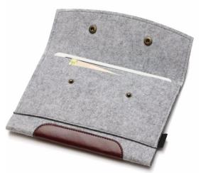 China Eco Friendly Travel Ticket Wallet , Felt Material Travel Document Holder factory