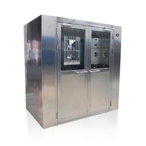 China Double Door Dedusting 1.5KW Cleanroom Air Shower With HEPA Filter factory