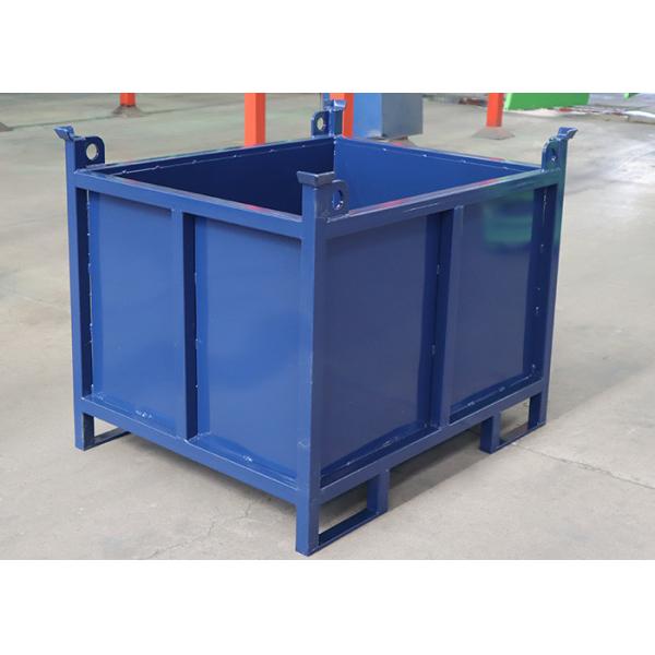 China Warehouse Rigid Steel Pallet Stillage Cage Stackable ISO9001 Certificated factory