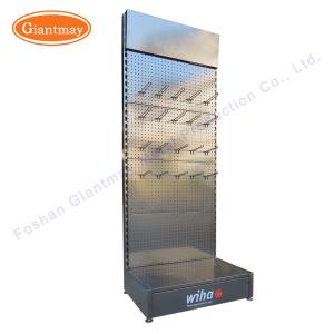 China Free Standing Mobile Accessories Pegboard Metal Stand Store Display Rack factory