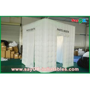 Inflatable Photo Studio 3 Doors White Inflatable Portable Cube Photobooth Tent