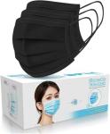 Adults Black Single Disposable Face Mask 20 25 25 Grams with Black