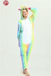 Wholesale Women Pajamas Animal Onesie Rainbow Unicorn Sleepwear