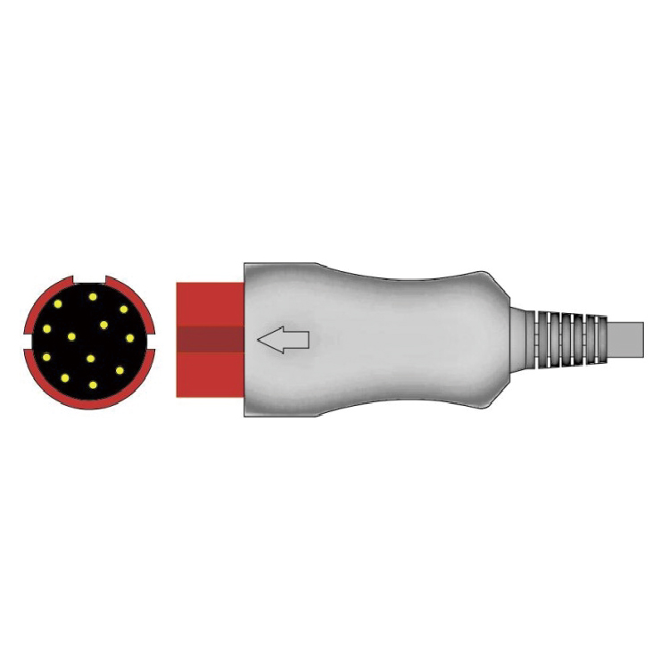 Mindray IBP adapter cable connect to B.Braun transducer