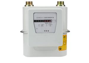 China Smart AMR Prepaid Gas Electric Meter , Steel Case Household Gas Meter With IC Card factory