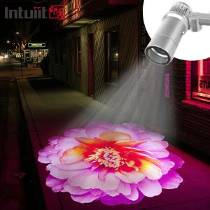 China Custom Led HD 60W Gobo Logo Projector Indoor Outdoor Ip65 Waterproof Rotating Advertising Image Projection Light For Floor Wedding factory