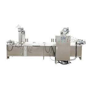 China 2500*800*1300mm Joyshine Auto Lift Continuous Automatic Doughnut Fryer Chips Gas Potato Frying Machine factory