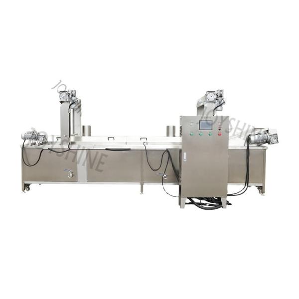 2500*800*1300mm Joyshine Auto Lift Continuous Automatic Doughnut Fryer Chips Gas