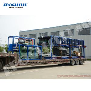 Highly Integrated 20tons Direct Cooling Block Ice Machine with Power-saving