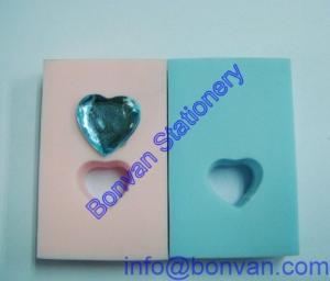 China crystal stone inside gift eraser, stone mount gift eraser for promotional use factory