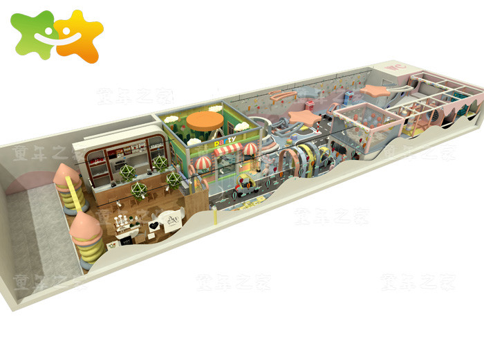 Amusement Park Kids Playhouse Indoor Playground Equipment With Slide Toys