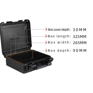 China EM-3226 IP67 Waterproof Tool Case 357x328x132mm with Custom Logo factory