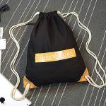 Heavy Duty Sports Backpacks Portable Non Woven Text Pattern Separate Bag