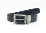 Rotate Reversible Buckle Belt Business Men Stone Croco Pattern
