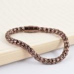 Custom Luxury 18K Gold and Rose Gold Jewelry Gold Engraved Stainless Steel