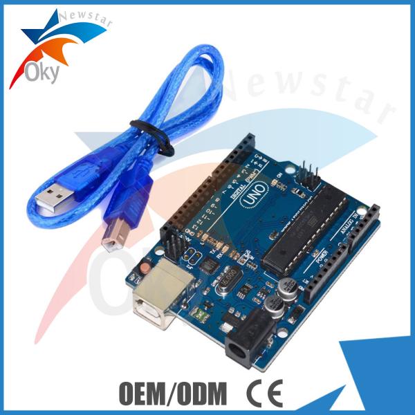 China MEGA328P ATMEGA16U2 Development Board For Arduino , With Usb Cable factory