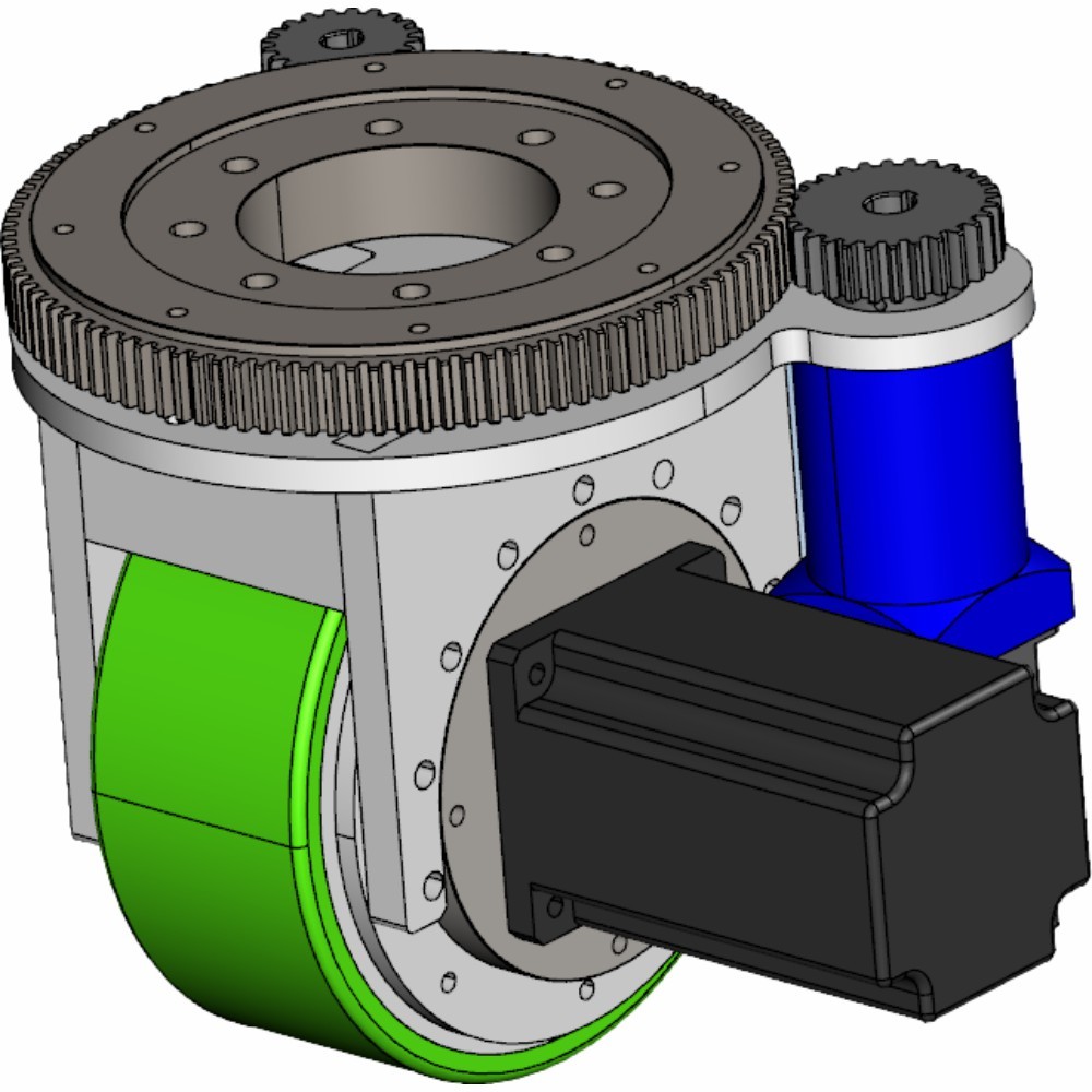 Brushless Motor AGV Wheel Drive 390mm Height Direct Drive Electric Wheel Motor