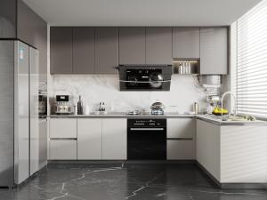 China Bathroom &amp; Kitchen Wall Model Furniture Cupboard Pantry Aluminum Kitchen Cabinets factory