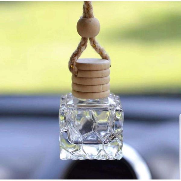 10ml Honeycomb Shaped Glass Perfume Bottle With Atomizer Bulb Car Oil Diffuser