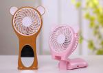 Foldable Mirror Small Battery Operated Fan Strong Cool Wind No Noise KC Battery