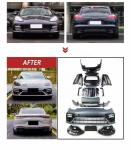 Porsche Paramera 970 To 971 Plastic Bumper Upgrade Kit Led Taillights And